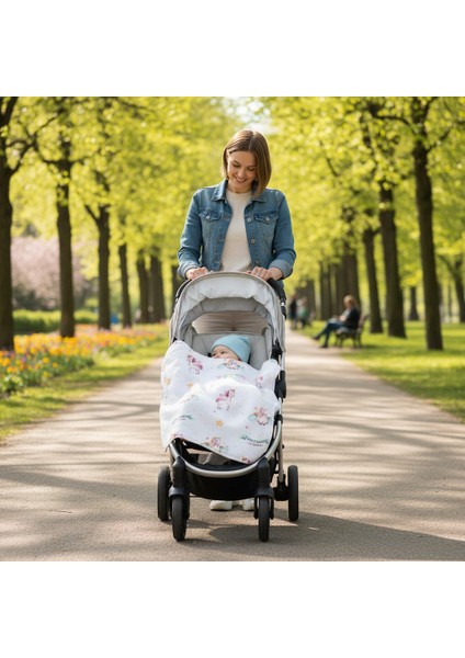 Çok Amaçlı Organik Müslin Örtü - Unicorn - 75 x 75 cm indirimleri