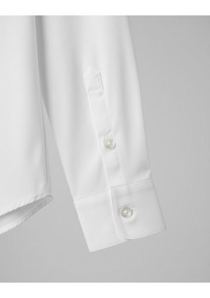 Kadın Uzun Kollu Pamuklu Kolay Ütü Pamuk Saten Regular Yüksek Kal fırsatları