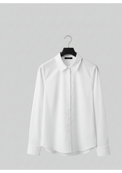 Kadın Uzun Kollu Pamuklu Kolay Ütü Pamuk Saten Regular Yüksek Kal indirimleri