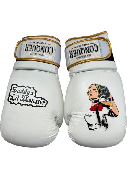 Custom Made Harley Quınn2 Deri Boks Eldiveni