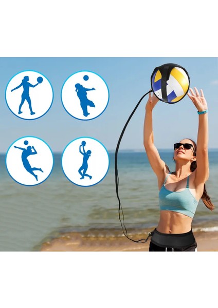 Voleybol Antrenman Kemeri Ayarlanabilir Top Tutucu Bel Kemeri Voleybol Smaç Pas Servis Antrenman Set