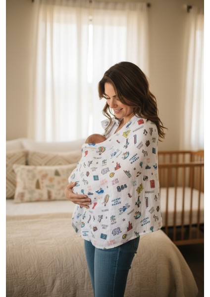 Organik Kumaş Emzirme Örtüsü - Küçük Gezgin fiyatları