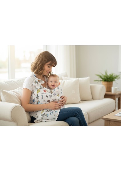 Organik Kumaş Emzirme Örtüsü - Küçük Gezgin indirimleri