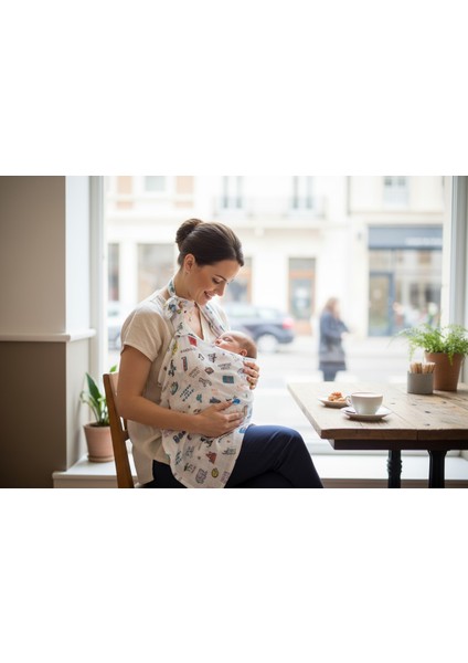 Organik Kumaş Emzirme Örtüsü - Küçük Gezgin