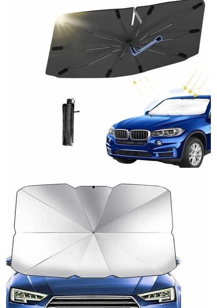 Yeni Nesil Tüm Araç Modellerine Uygun Oto Şemsiye Katlanabilir Uv Işınlarına K - FEİ4633-384 fırsatları