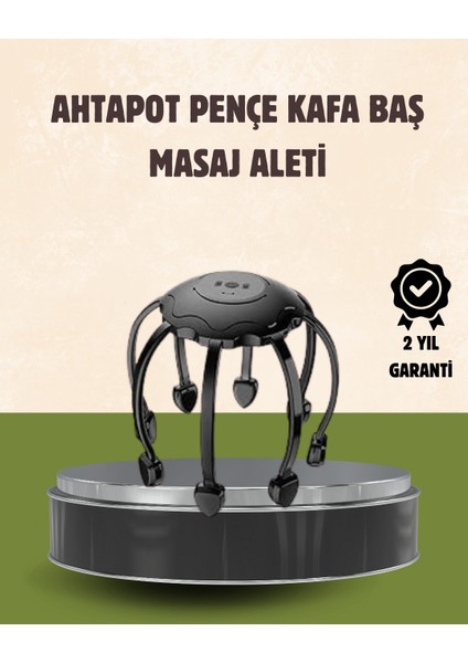 Kafa Masaj Cihazı 8 Motorlu 360 Derece Tam Kapsamlı Rahatlatıcı Masaj - FEİ7366-6040