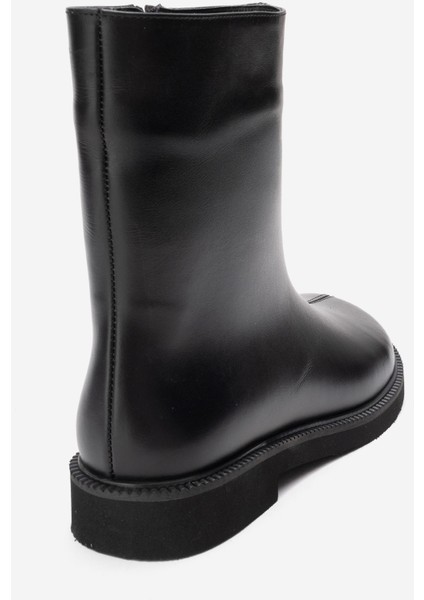 Lucano Siyah Cilt Hakiki Deri Kadın Bot indirimleri