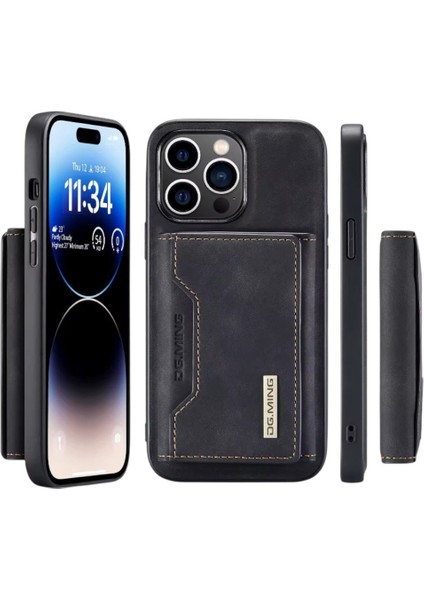 Iphone Uyumlu Hakiki Deri Ming Mıknatıslı Magsafe Kartlıklı Cüzdanlı Kılıf fırsatları