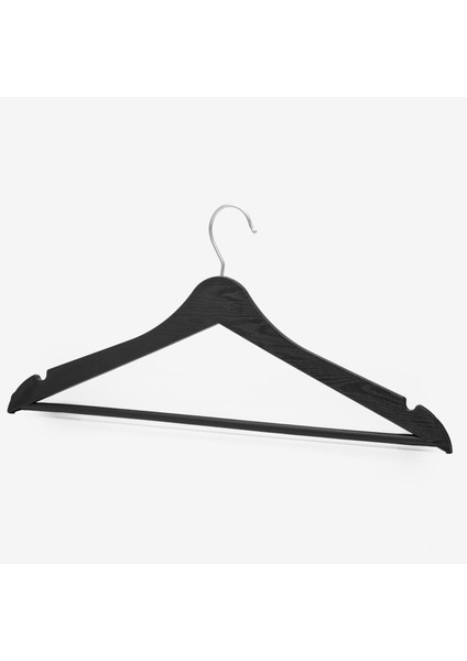 12Lİ Ahşap Görünümlü Plastik Askı Siyah fırsatları