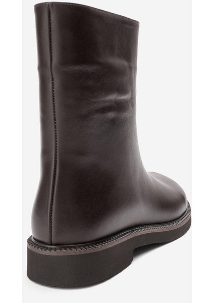 Lucano Kahverengi Cilt Hakiki Deri Kadın Bot indirimleri