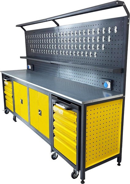 TTR4432 3 Metre Takım Tezgahı 2 Dolaplı + 2 Boş Takım Arabası fırsatları