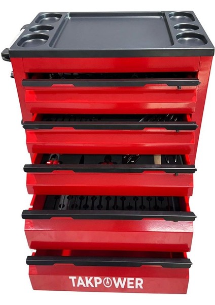 5 Çekmeceli Dolu Takım Arabası 190 Parça