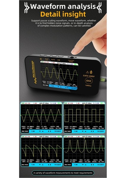 Bıde Mini Tablet Osiloskop Tek Kanallı 10MHZ 48MSA/S El Taşınabilir Elektrikçi Onarım Oto Onarım Aleti (Yurt Dışından) fırsatları