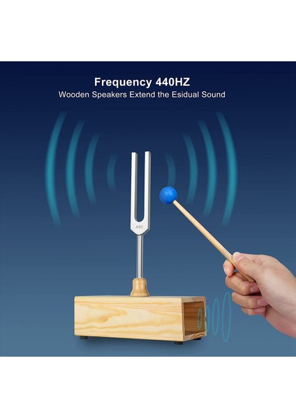 2x 440Hz Tuning Fork Ses Terapisi Yoga Meditasyon ve Gevşeme Için Çatal Rezonans Kutusu Ayarlama (Yurt Dışından) fırsatları