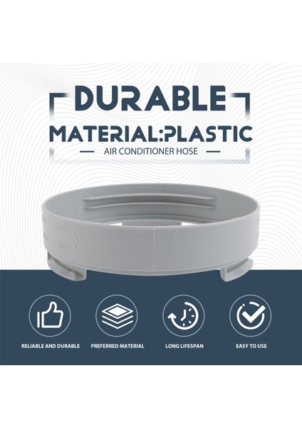 Klima Egzoz Hortumu Bağlantı Parçası Pencere Adaptörü Yuvarlak (Yurt Dışından) fırsatları