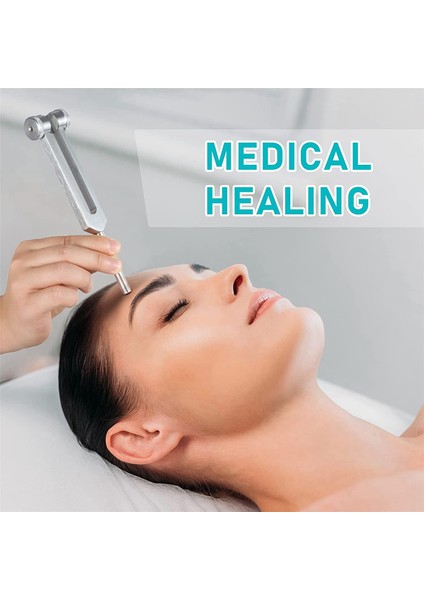 8 Paket Ayar Çatal Seti (128Hz 256Hz 512Hz) Sesli Ses Titreşim Aracı Için Ayar Çekiçli Gümüş Gümüş (Yurt Dışından)