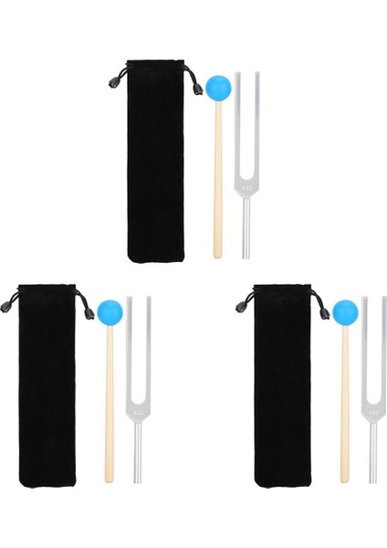 3x 432 Hz Tuning Fork Ses Iyileştirici Aletler Klinik Sınıf Sinir/duyusal Mükemmel Şifa Müzik Enstrümanı (Yurt Dışından)