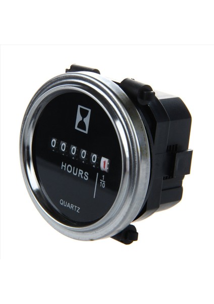 2x Saat Metre 6 Ila 80 Volt Dc - Yuvarlak Gümüş Trim Halkası (Yurt Dışından) modelleri