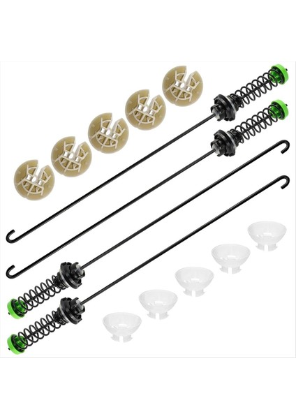 W11130362 4 Parça Çamaşır Makinesi Askı Çubuğu Takımı, Çamaşır Makineleri Için (Yurt Dışından)