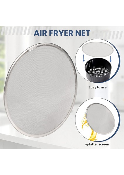 Air Fryer Aksesuarları Paslanmaz Çelik Yağ Sıçrama Önleyici 19 cm (Yurt Dışından) indirimleri