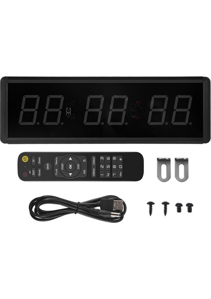 Spor Salonu Zamanlayıcı LED Aralık Zamanlayıcı Dijital Geri Sayım Duvara Monte Saat Fitness Zamanlayıcı Düzenleme/yukarı Saat Koruma Evi (Yurt Dışından)