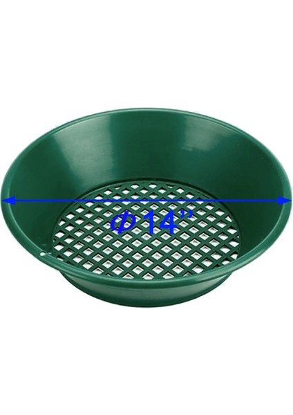 4 Adet Yıkama Altın Kaydırma Makinesi Ekran Madencilik Ekranı Metal Algılama Araçları Elek Altın Tavası Yeşil Plastik Kase (Yurt Dışından)