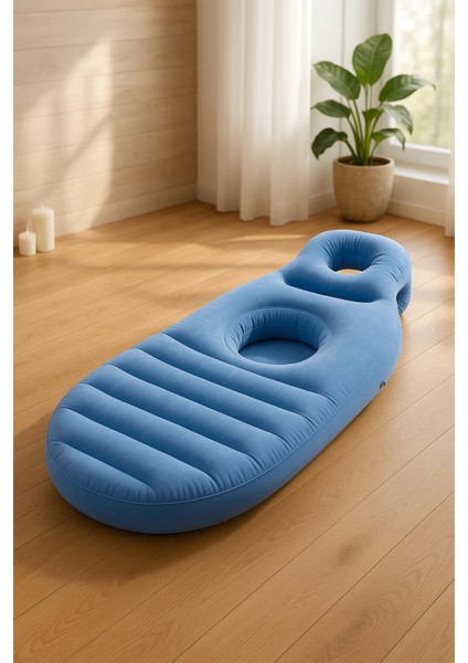 Şişme Hamile Yatağı Elektrikli Şişirme Pompası Hediyeli Mavi modelleri