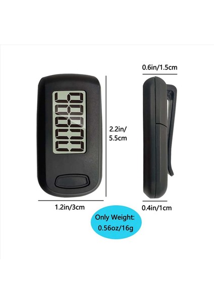 2pcs Pedometre 3D Adım Sayacı Yürüyüş Için Sayacı Pist Basamakları Taşınabilir Spor Basit Pedometre Kordon Basit Pedometre (Yurt Dışından) fiyatları