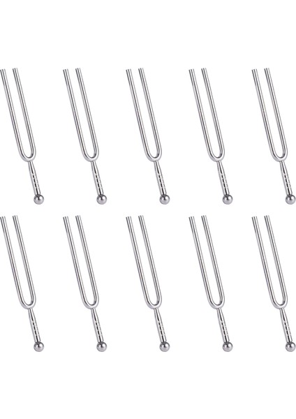 10X 440Hz Ton Paslanmaz Çelik Ayarlama Çatal Tuner Tunning Müzik Enstrümanı Hediyesi (Yurt Dışından)