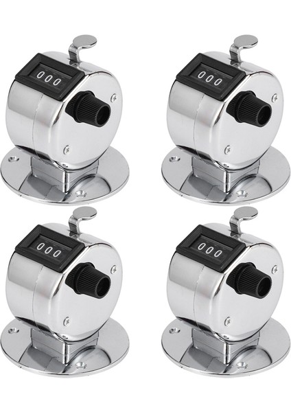 5x Yuvarlak Base 4 Saksı Manuel El Tally Mekanik Palmiye Tıklama Sayacı (Yurt Dışından)