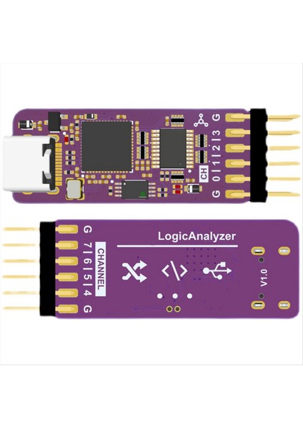 USB Mantık Analizörü Dla Mını 24MHZ 8ch Kanallar Donanım Hata Ayıklama Aracı 5V Mcu Arm Fpga Hata Ayıklayıcı (Yurt Dışından) modelleri