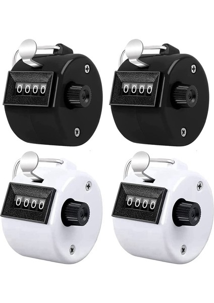 4 Sayaç Tıklama Paketi 4 Haneli Sayı Sayısı El Mekanik Sayaçları Tıklamalar Saha Sayacı (Yurt Dışından)