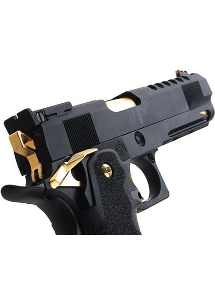 Aw HX2701 5.1" Hi-Capa Slide Cut Black & Gold Gbb Airsoft Tabanca modelleri