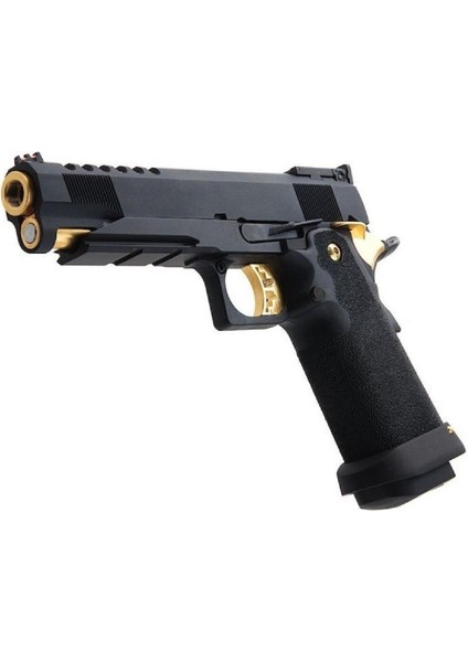 Aw HX2701 5.1" Hi-Capa Slide Cut Black & Gold Gbb Airsoft Tabanca fırsatları