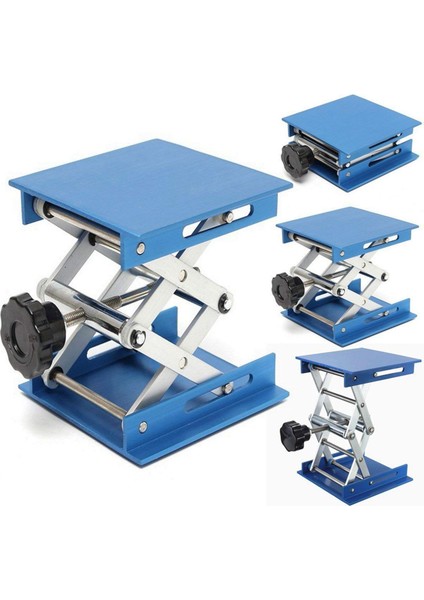 2pcs 4 Inç Alüminyum Alaşım Laboratuvar Jak Makas Asansör Platformu / Katlanabilir Kaldırma Masası Pedi Yükseklik Kontrolü (Yurt Dışından) fiyatları