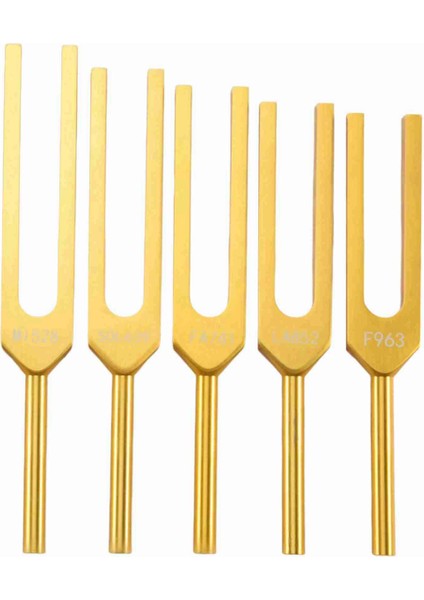 Tuning Çatal Seti - 9 Çakra Ses Terapisi Vücut Zihin ve Ruhu Mükemmel Uyumda Iyileştirmek Için Tuning Çatalları - Altın (Yurt Dışından)