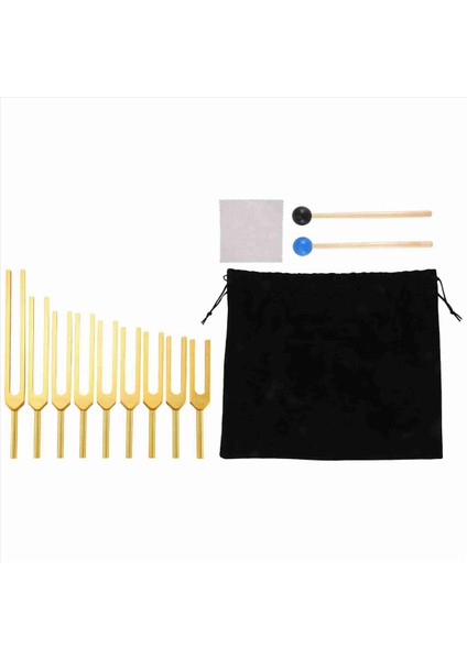 Tuning Çatal Seti - 9 Çakra Ses Terapisi Vücut Zihin ve Ruhu Mükemmel Uyumda Iyileştirmek Için Tuning Çatalları - Altın (Yurt Dışından) fırsatları