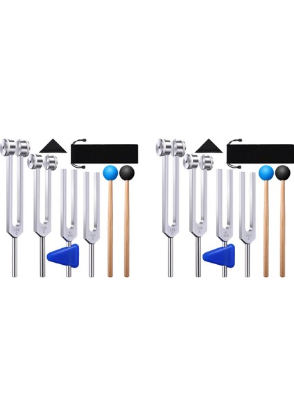 Ses Ses Titreşim Araçları Için Ayar Çatallı Ayar Çatallı 8 Paket Ayar Çatal Seti (128 Hz 256 Hz 512 Hz 528 Hz) (Yurt Dışından)