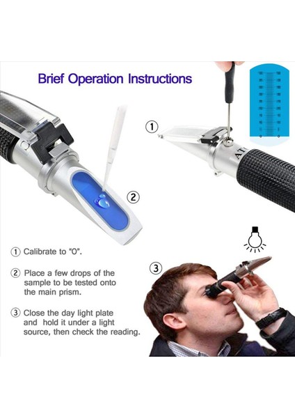 Deniz Suyu ve Deniz Balık Tutma Akvaryumu Için 2x Tuzluluk Refraktometresi 0-100 Ppt Otomatik Sıcaklık Telafisi (Yurt Dışından) modelleri