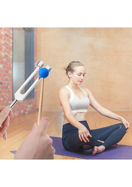 Alüminyum Alaşımlı Çakra Tuning Çatallar Iyileşme Ses Terapisi Meditasyon Yoga Gümüşü Için Çürektelerle Seti (Yurt Dışından) fırsatları