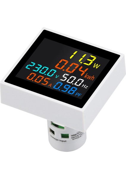 Sinotimer Ac 50-450V 50/60Hz 6in1 Kare Voltmetre Ammetre Amper Mevcut Hertz Frekans Enerji Ölçer (AC50-300V) (Yurt Dışından) fiyatları