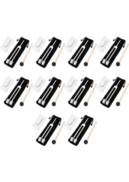 10X 128 Hz Tuning Çatal Ağırlıklı Biyo-Akustik Ayarlama Çatal Terapi Için 128 Hz Akustik Kaydırma Ayarlama Çatal (Yurt Dışından)