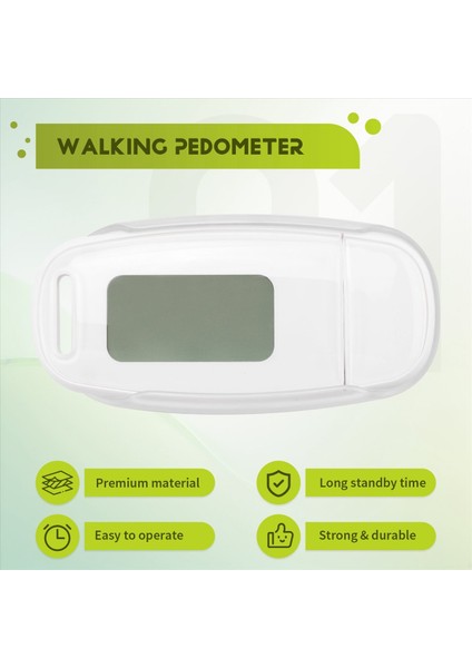 Basit Adım Sayacı Şarj Edilebilir Pil ile Yürüme 3D Pedometre Doğru Fitness Izleyici Dijital Pedometre Beyaz (Yurt Dışından) fırsatları