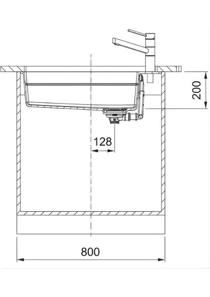 Kng 110-62 Matt Black Granit Eviye modelleri