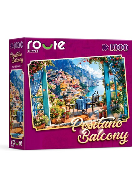 Romantik Balkon Temalı Puzzle (1000 Parça) 48×68 cm fiyatları