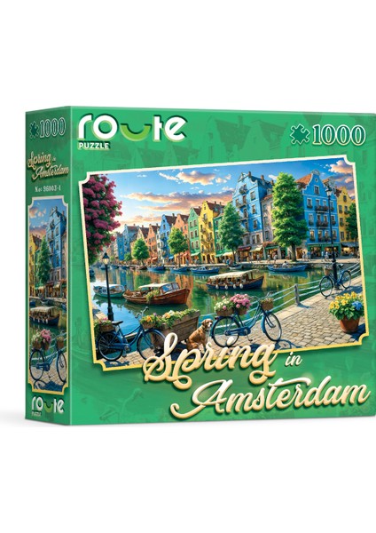 Amsterdam Da Bahar Temalı Puzzle (1000 Parça) 48×68 cm