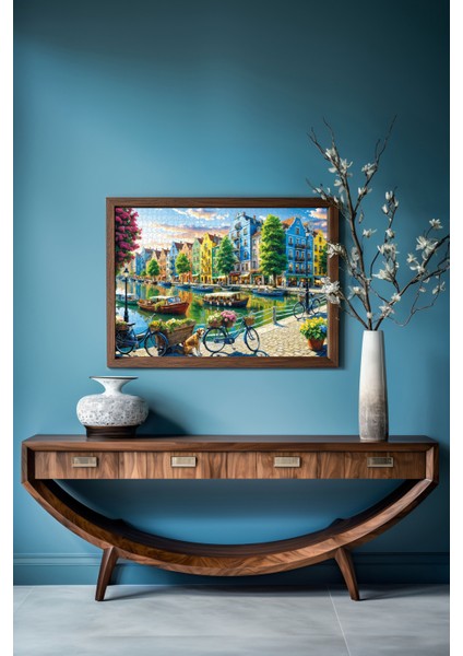 Amsterdam Da Bahar Temalı Puzzle (1000 Parça) 48×68 cm fiyatları