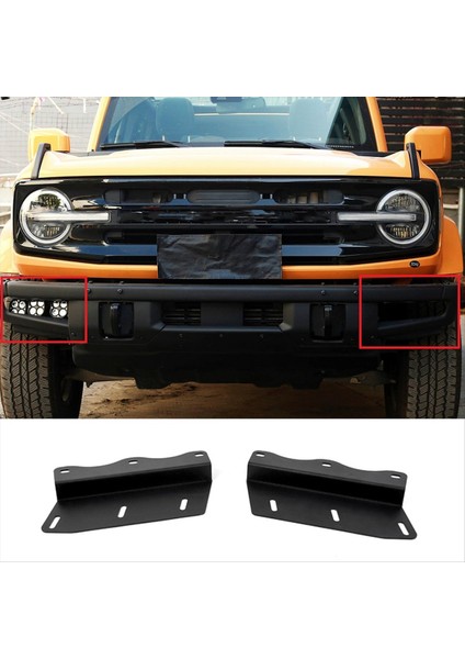 Ön Tampon LED Sis Farları Ford Bronco Için Montaj Braketi (Yurt Dışından) modelleri