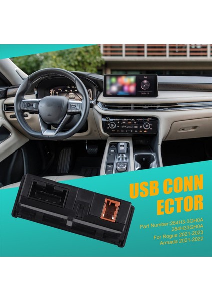 Nissan Murano 2016-2021 284H3-3GH0A Için Araba USB Konnektörü ve Jack HDMI Uyumlu (Yurt Dışından) fırsatları
