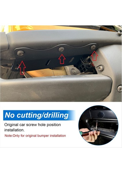 Ön Tampon LED Sis Farları Ford Bronco Için Montaj Braketi (Yurt Dışından) indirimleri